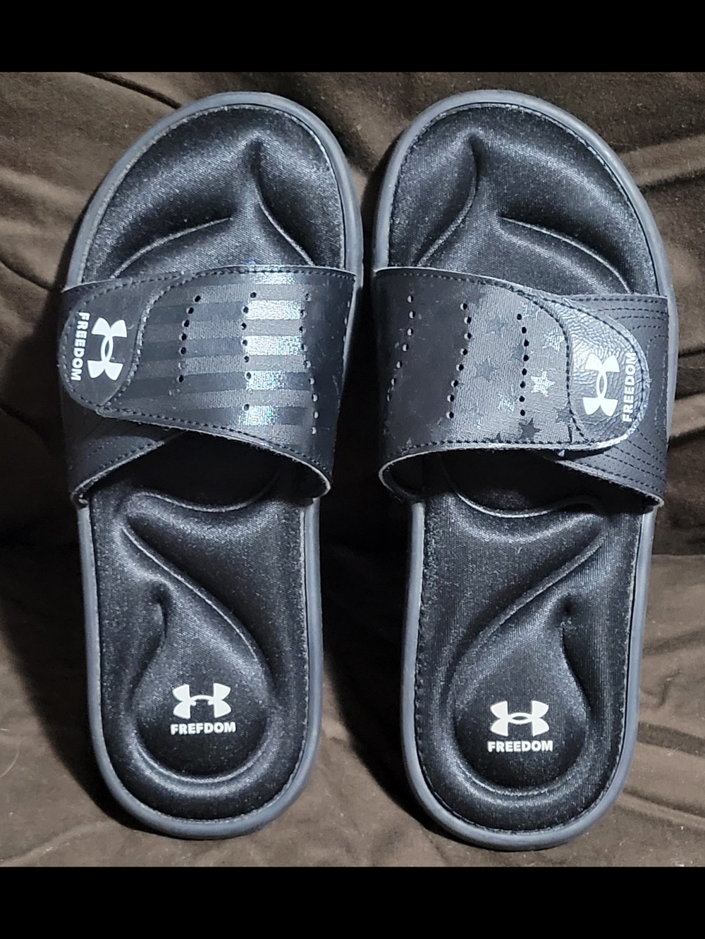 Under Armour Freedom Black Slide Sandals